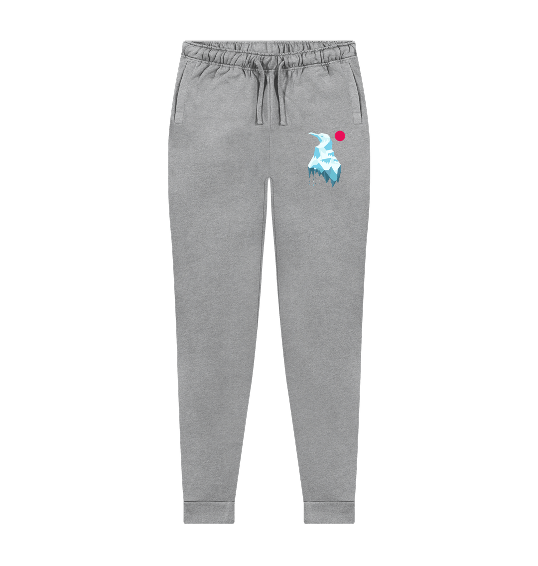 Athletic Grey Printed Womens Joggers Front