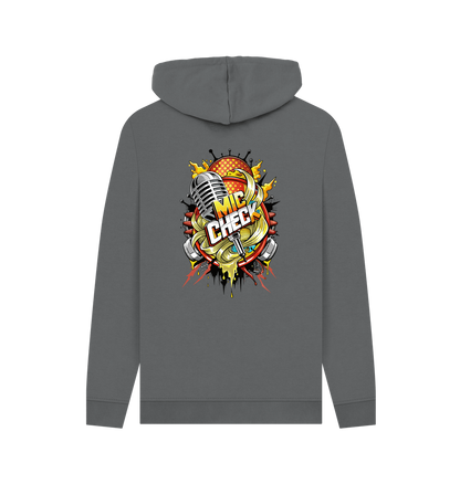 Slate Grey Printed Hoody Back