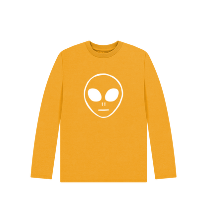 Mustard Alien - Kids' Organic Long Sleeve T-shirt