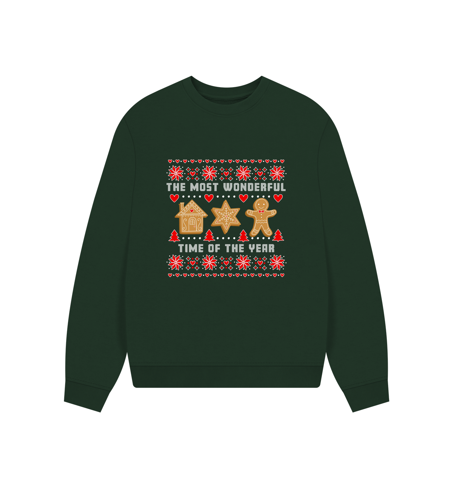 Evergreen Printed Sweater Front