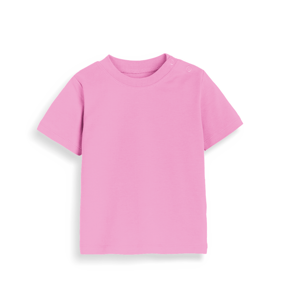 Bubblegum Pink Plain Baby T-Shirt