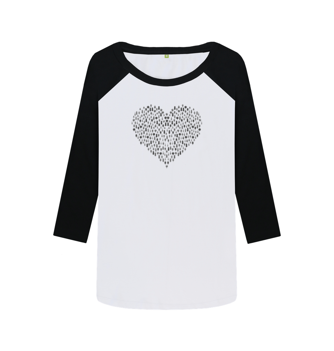 Black-White Printed Baseball T-shirt