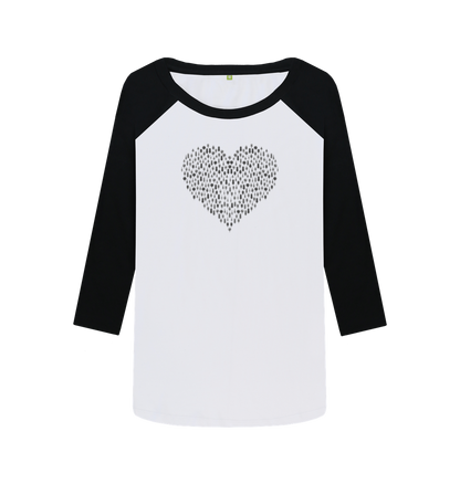 Black-White Printed Baseball T-shirt