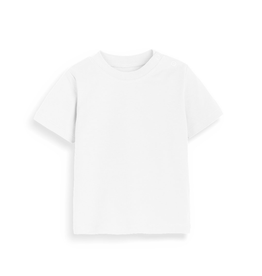 Organic White Plain Baby T-Shirt