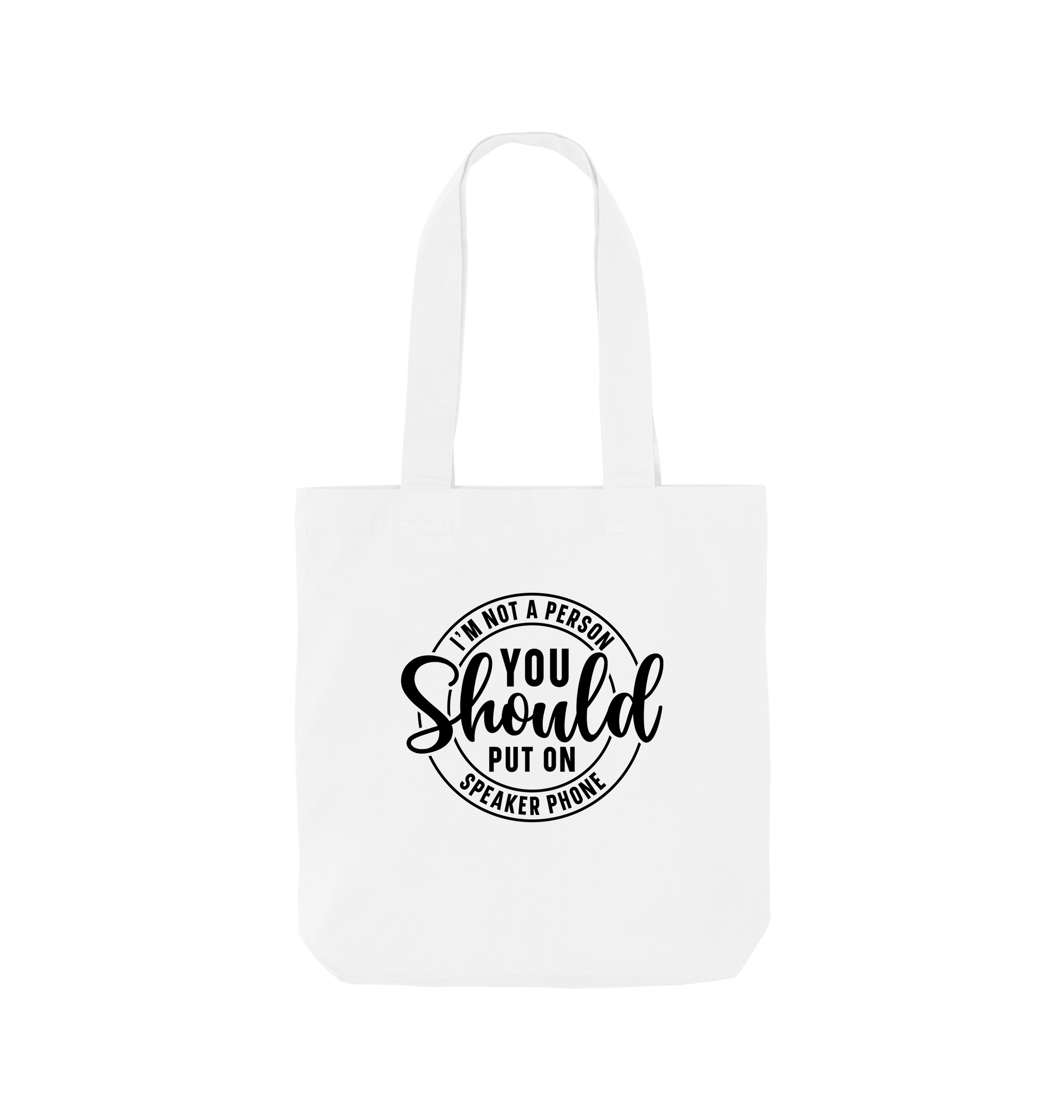 White Printed Bag