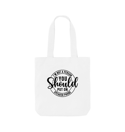White Printed Bag