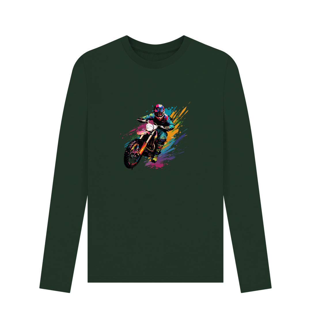 Evergreen Colour Drip Wild Ride - Men's Long Sleeve T-shirt