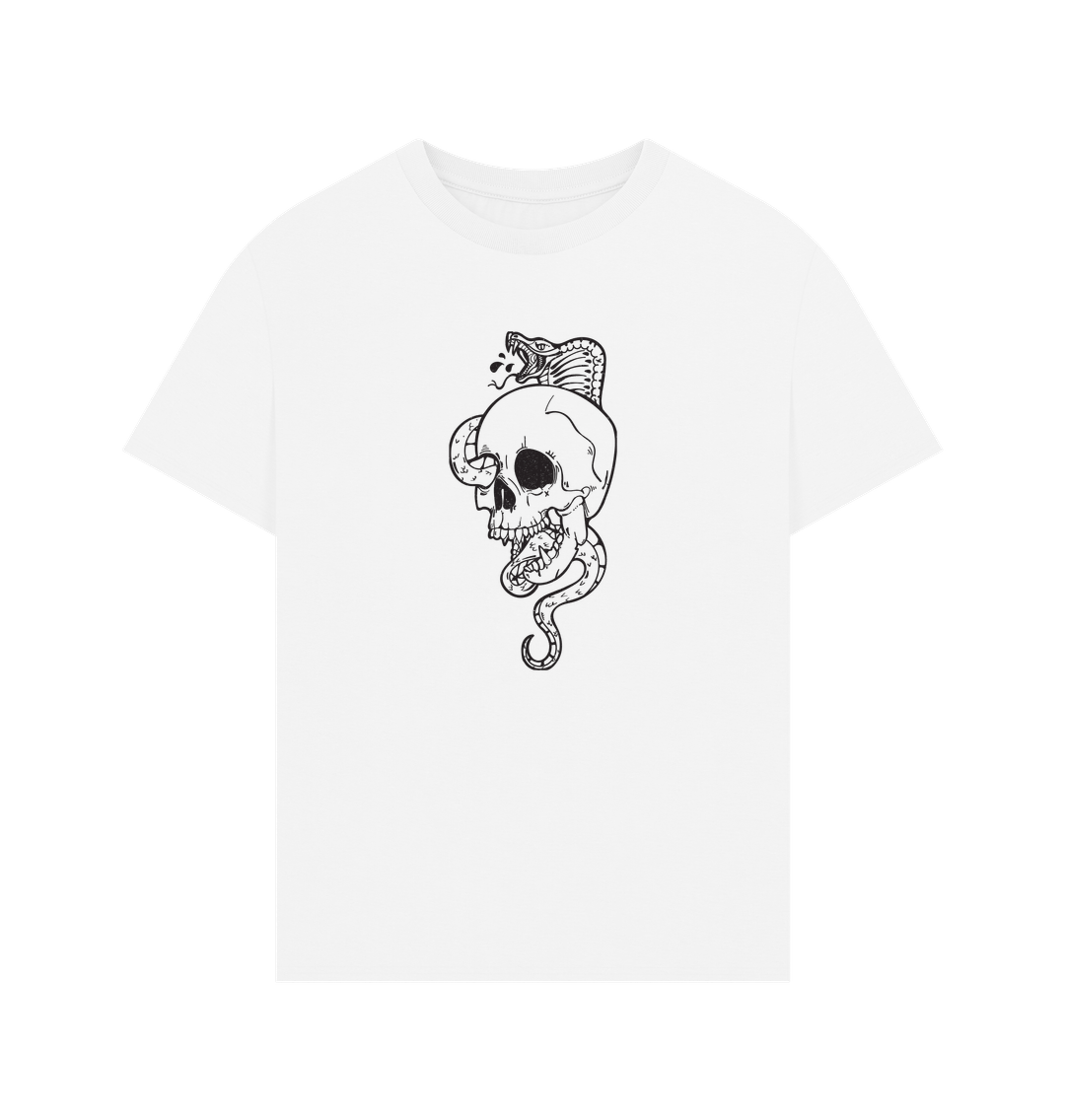 White Printed T-shirt Front