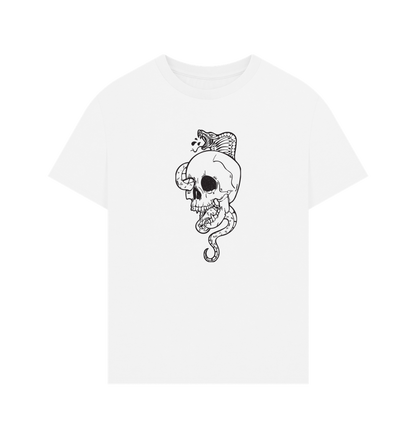 White Printed T-shirt Front