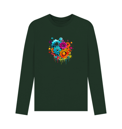 Evergreen Colour Drip Machines - Men's Long Sleeve T-shirt