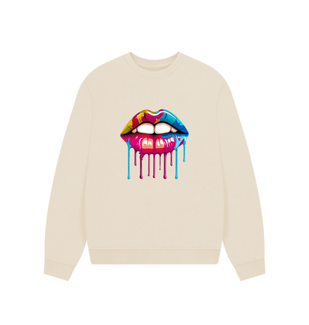 Oat Colour Drip Lipstick - Women's Oversized Jumper