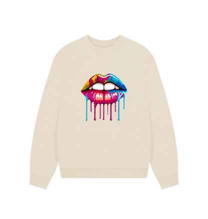 Oat Colour Drip Lipstick - Women's Oversized Jumper