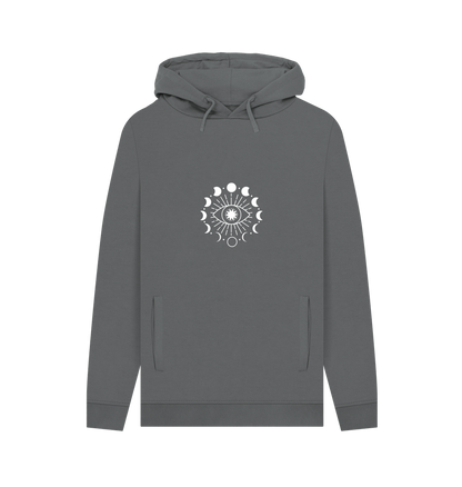 Slate Grey Printed Hoody Front
