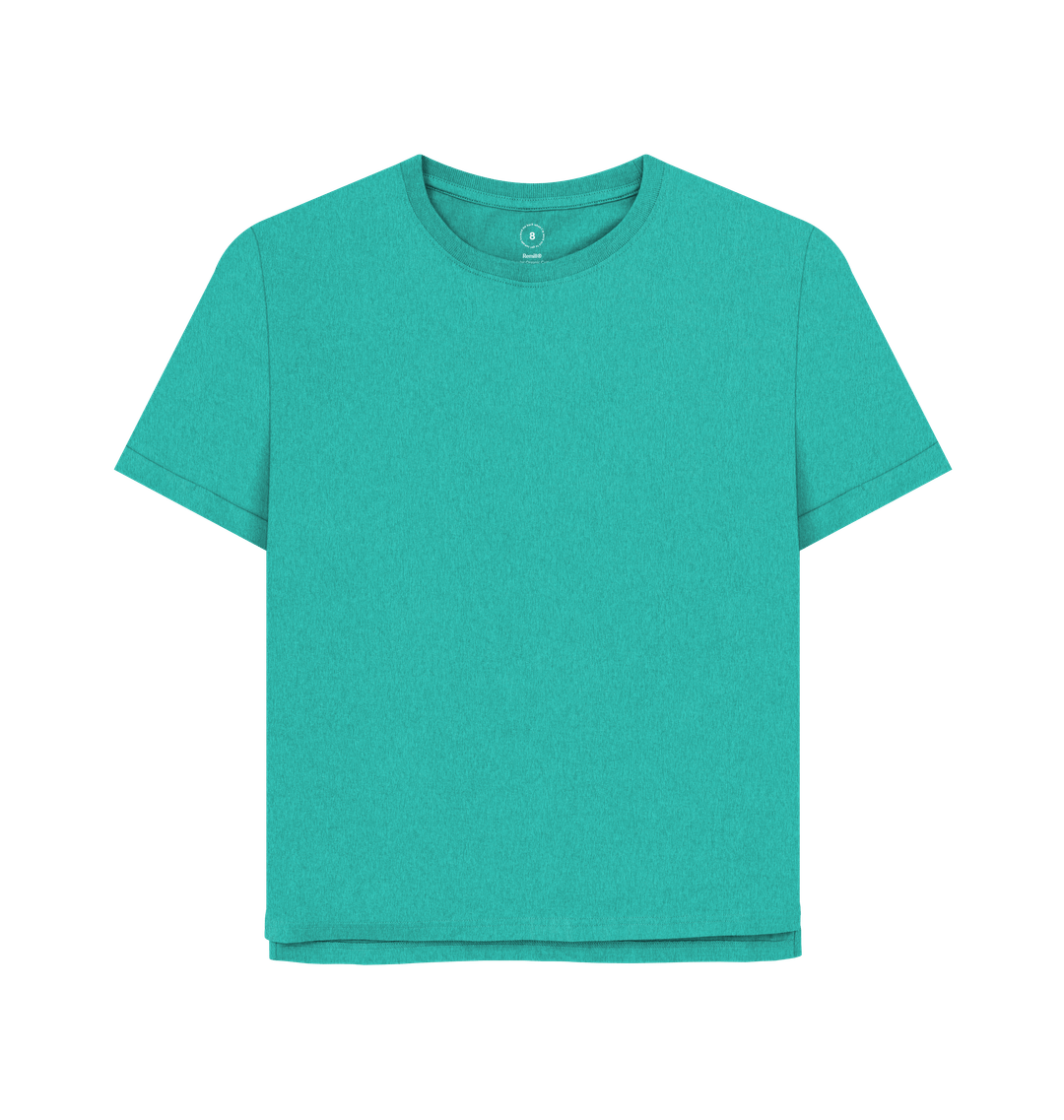 Seagrass Green Plain Women's Remill\u00ae Relaxed Fit T-shirt