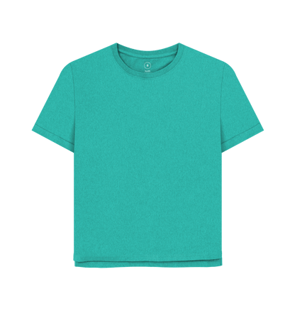 Seagrass Green Plain Women's Remill\u00ae Relaxed Fit T-shirt