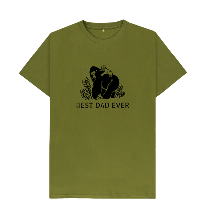 Moss Green Printed T-shirt Front
