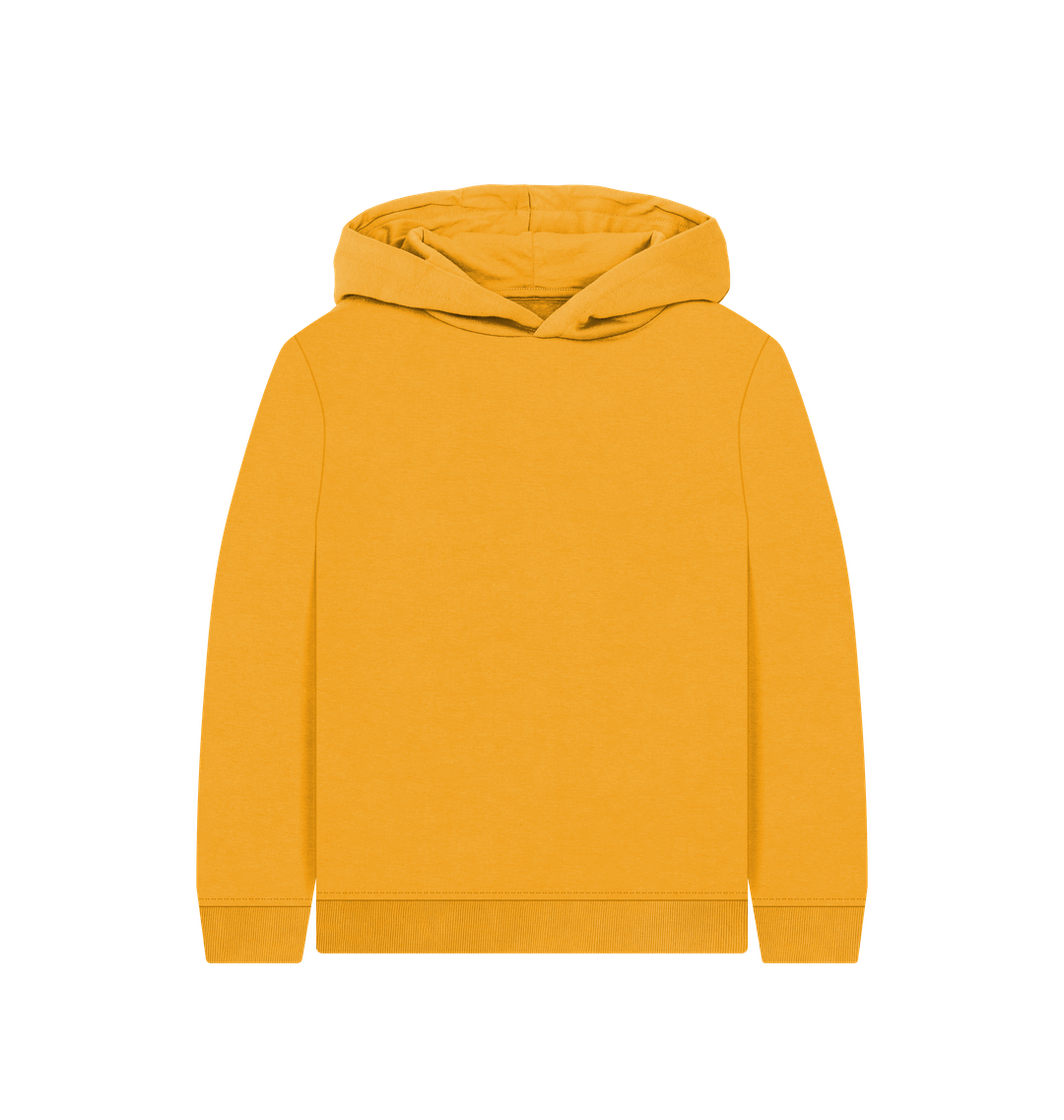 Mustard Plain Kids' Pullover Hoody