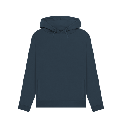 Navy Blue Printed Hoody Front