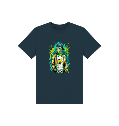 Denim Blue Printed Kids T-Shirt