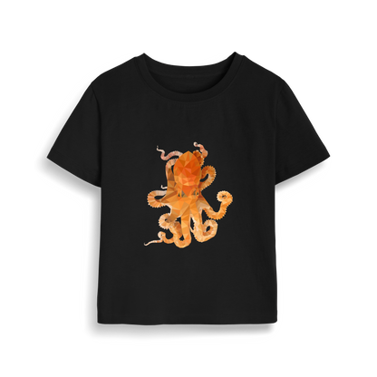 Black Printed T-shirt Front