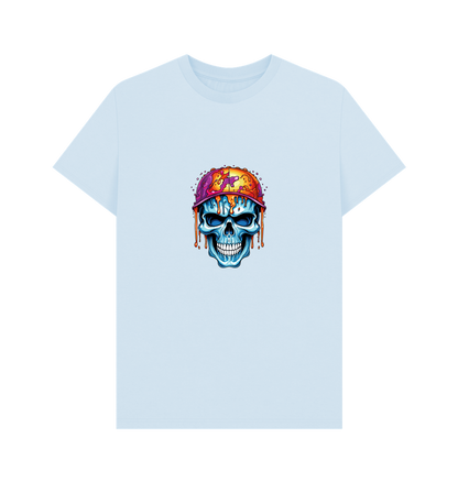 Sky Blue Printed T-shirt Front