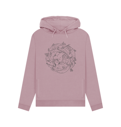 Mauve Swimming Seals - Women's Pullover Hoody