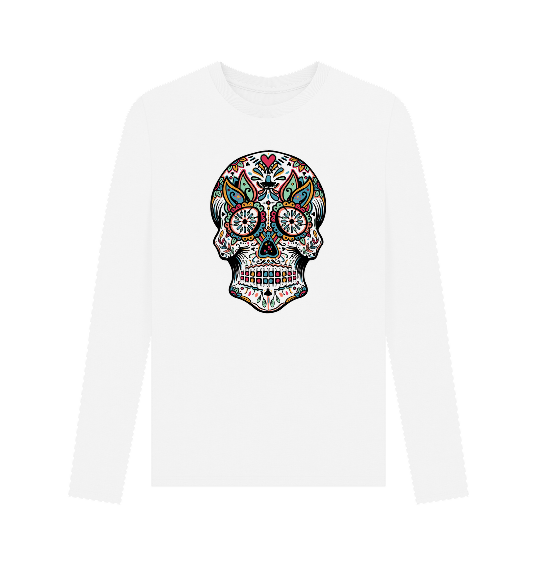 White Skull - Men's Long Sleeve T-shirt