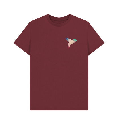 Red Wine Origami Bird - Men's Basic T-shirt