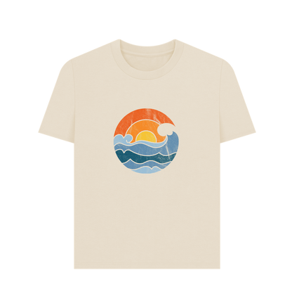 Oat Sun Wave - Women's Plain T-shirt