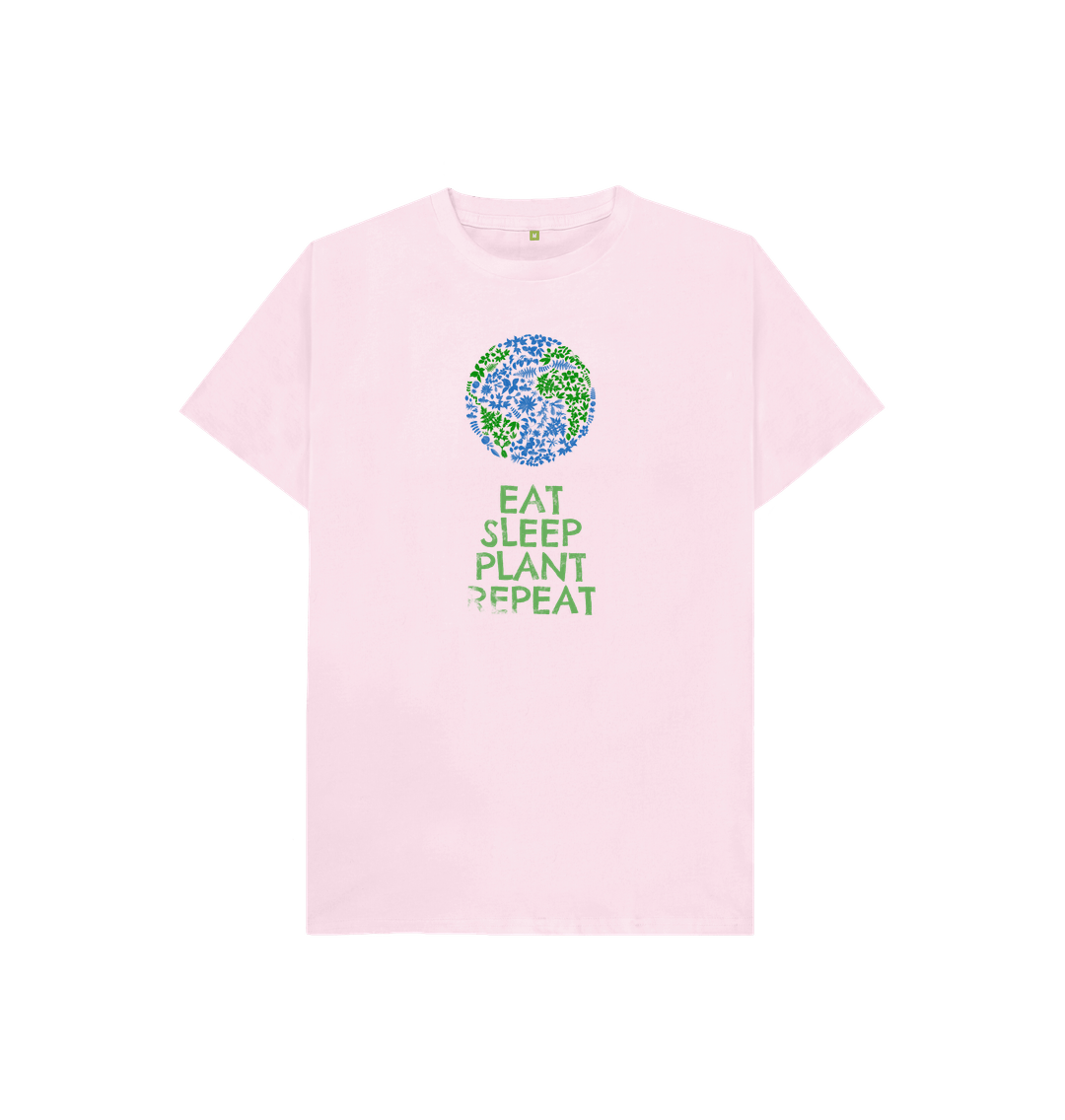 Pink Eat, Sleep, Plant, Repeat - Unisex Kids T-Shirt