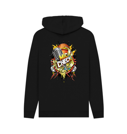 Black Printed Hoody Back