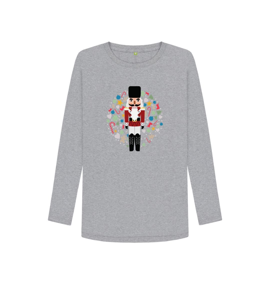 Athletic Grey Christmas Toy Soldier - Women's Long Sleeve T-shirt