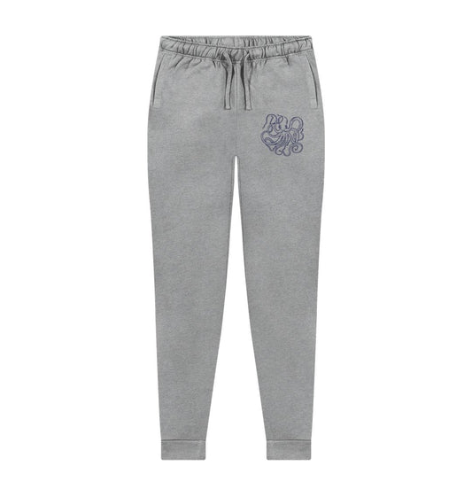 Gray sweatpants with octopus logo