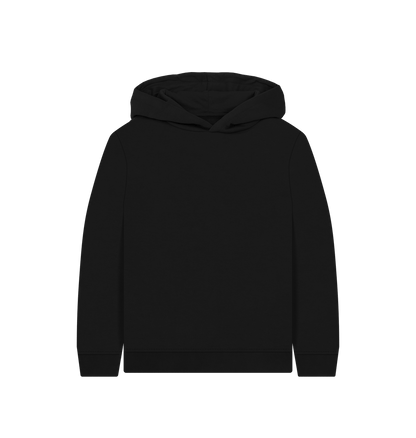 Black Plain Kids' Pullover Hoody