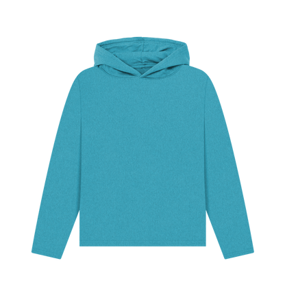 Ocean Blue Recycled Hoody Front