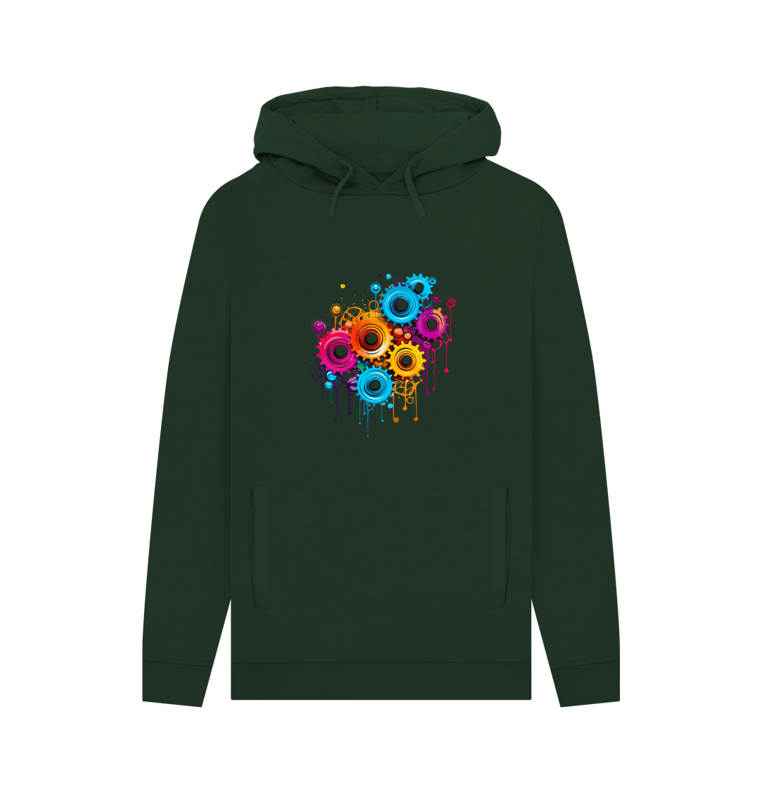 Evergreen Colour Drip Gears - Men's Pullover Hoodie