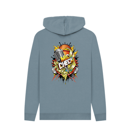 Stone Blue Printed Hoody Back