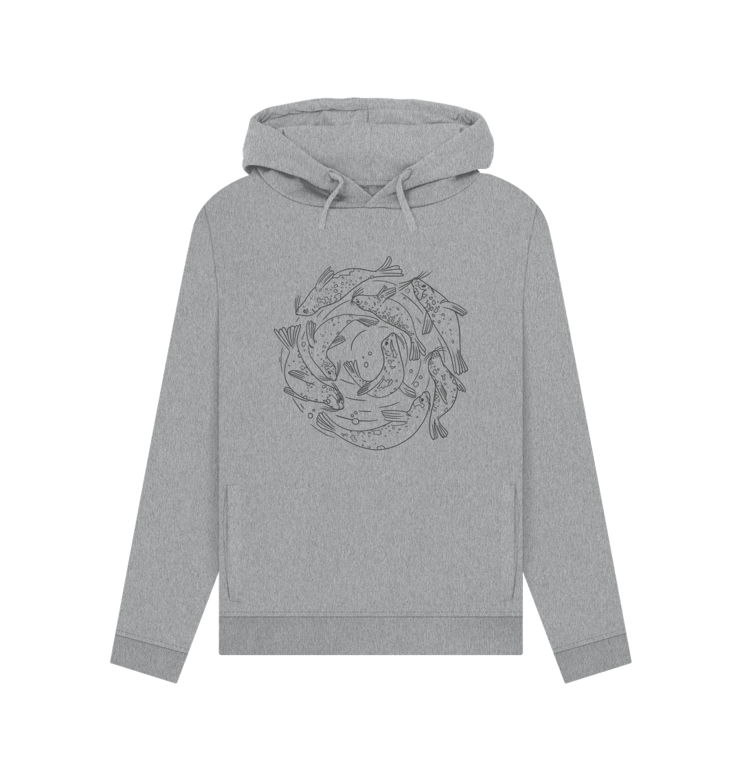 Light Heather Swimming Seals - Women's Pullover Hoody