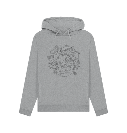 Light Heather Swimming Seals - Women's Pullover Hoody