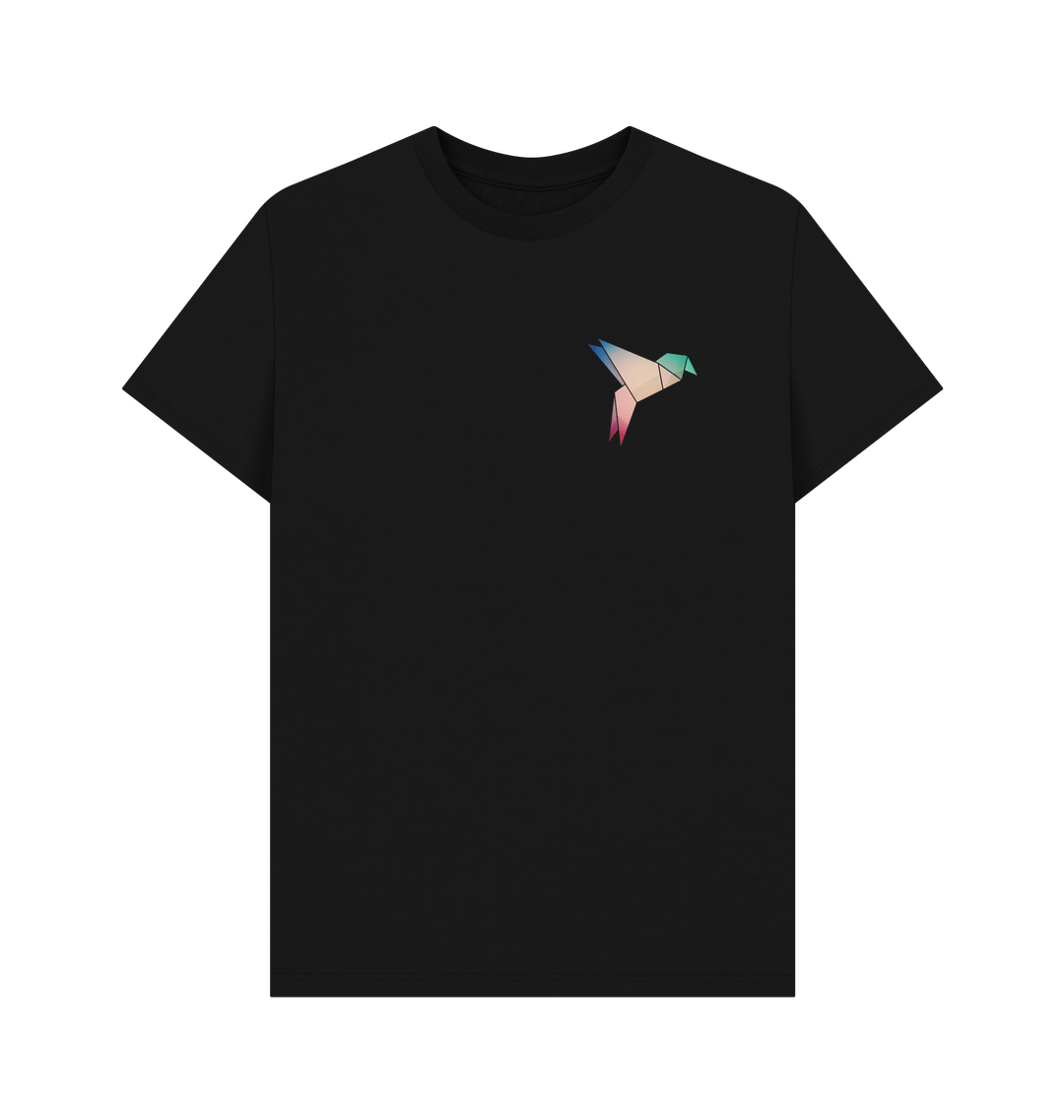 Black Origami Bird - Men's Basic T-shirt