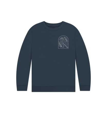 Navy Blue Owl - Kids' Pullover Hoody