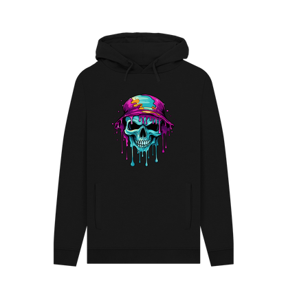 Black Printed Hoody
