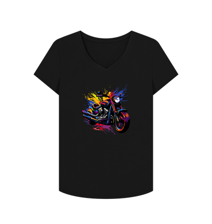 Black Printed T-shirt Front