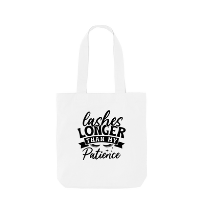 White Lashes longer than my patience - Colour Tote Bag