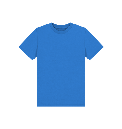 Bright Blue Plain Kids' Basic T-Shirt