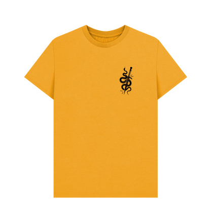 Mustard Printed T-shirt Front