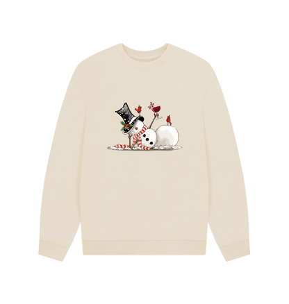 Oat Printed Sweater Front