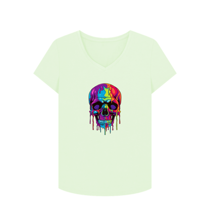 Pastel Green Printed T-shirt Front