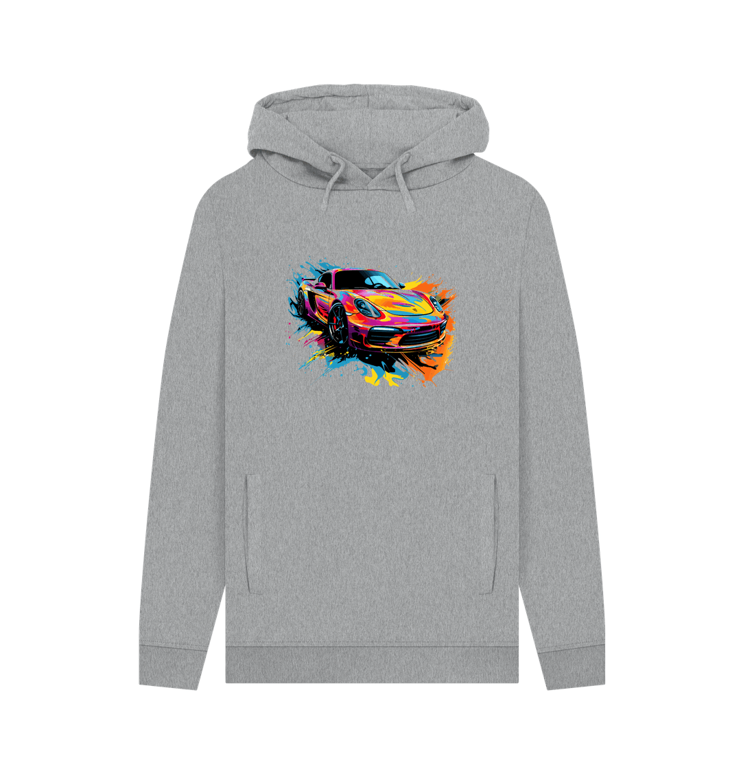 Light Heather Colour Drip Speedster - Men's Pullover Hoodie