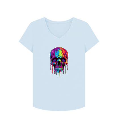 Sky Blue Printed T-shirt Front